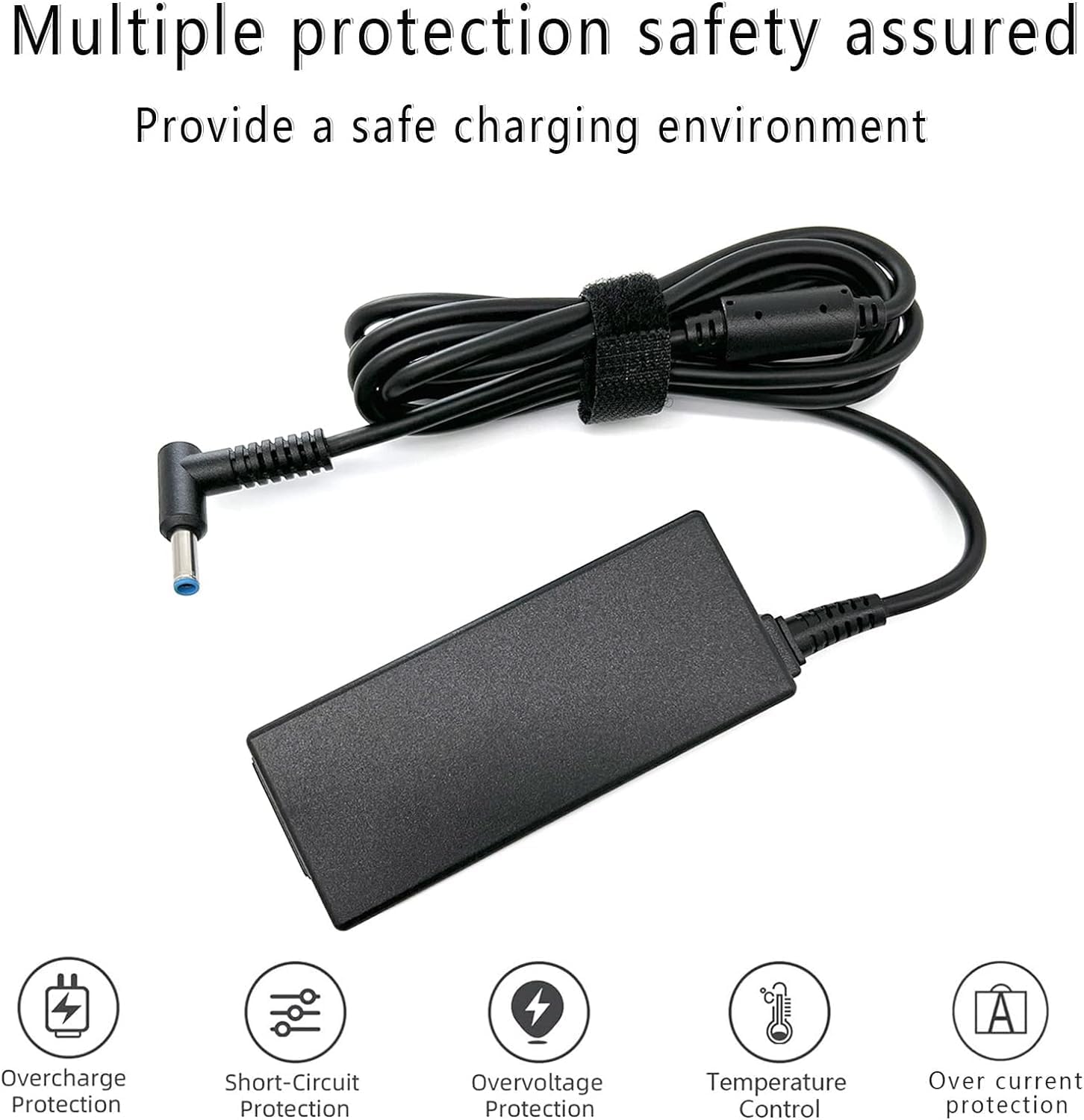 45W 19.5V 2.31A para cargador de laptop HP Punta azul, HP Pavilion...