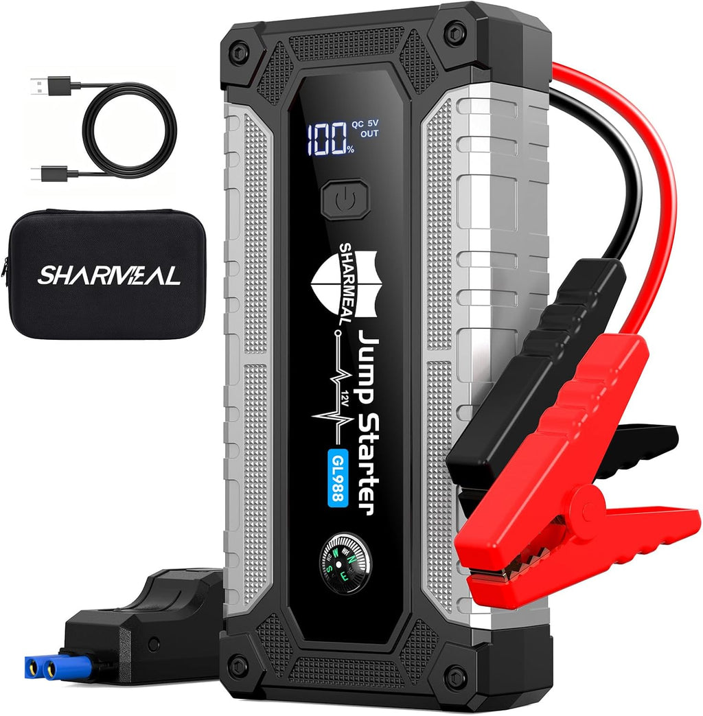 Arrancador de coche 6000A, arrancador portátil de batería de 12 V p...