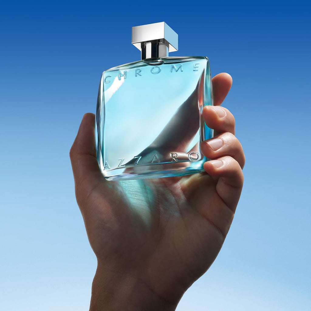 Azzaro Eau de Toilette cromado, colonia acuática fresca para hombre...