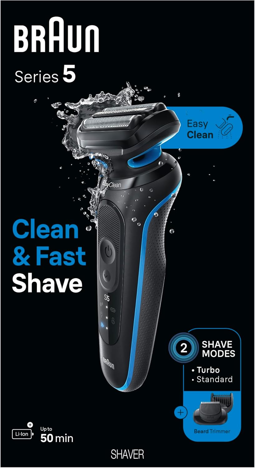 Braun Afeitadora eléctrica para hombres, Series 5 5120s, afeitado e...