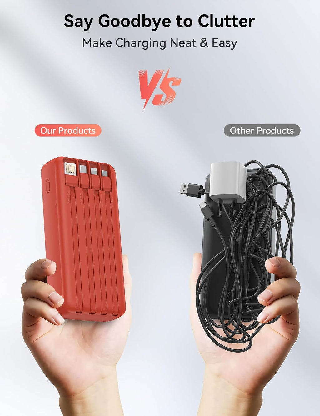 Cargador portátil, 20000 mAh 22.5 W, cargador de energía de carga r...