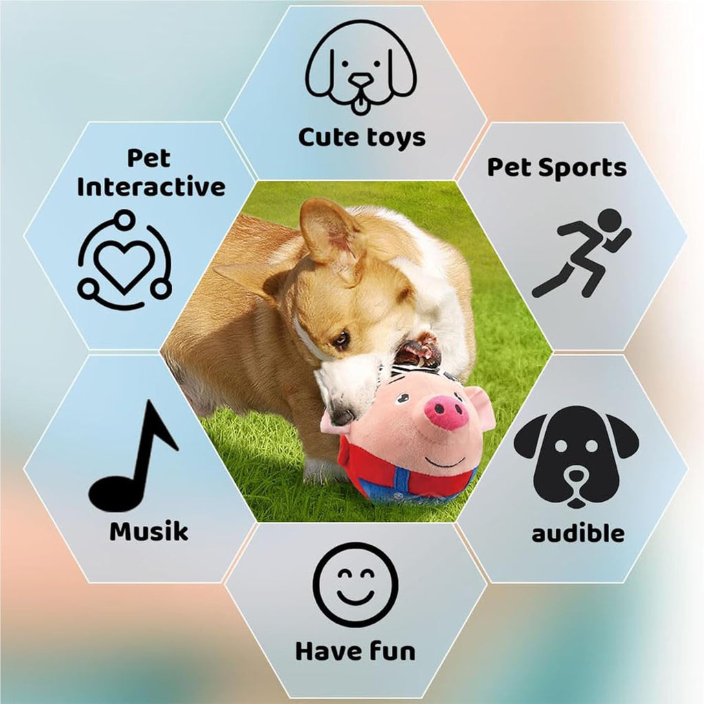 Juguetes interactivos para perros, juguete de peluche activo para m...