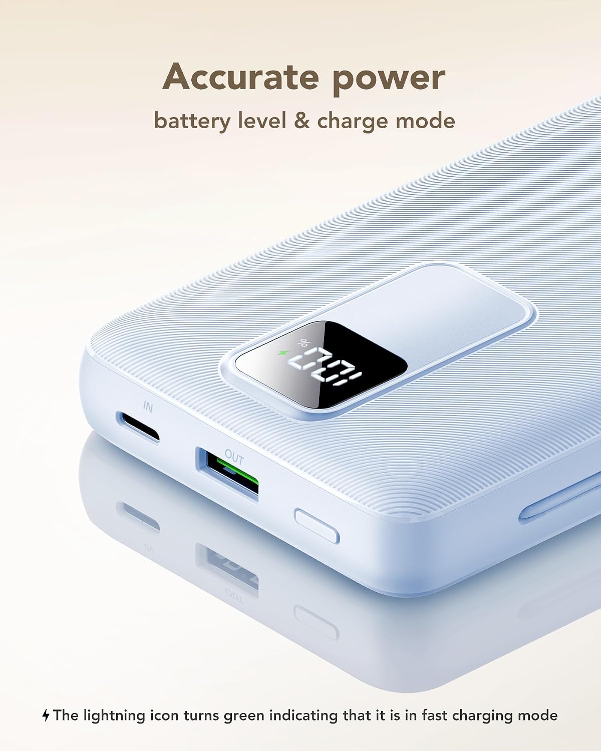 Charmast Cargador portátil de 20000mAh con cables incorporados y en...