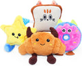 DODODOLA 4 piezas de juguetes para perros con relleno para perros p...