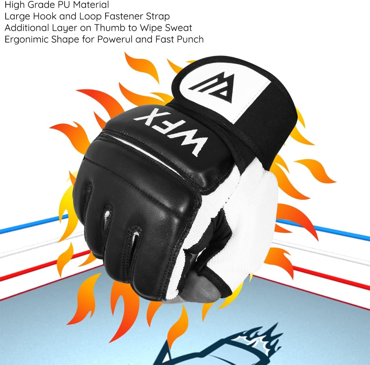 WFX Guantes de Boxeo para Saco de Boxeo, Manoplas de Karate, MMA, C...