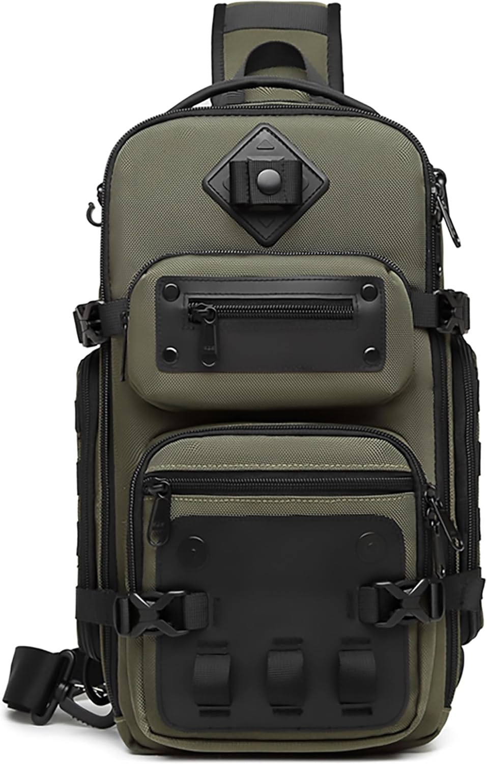 OZUKO Mochila Táctica para Hombre, Bolsa de Pecho con Correa Cruzad...