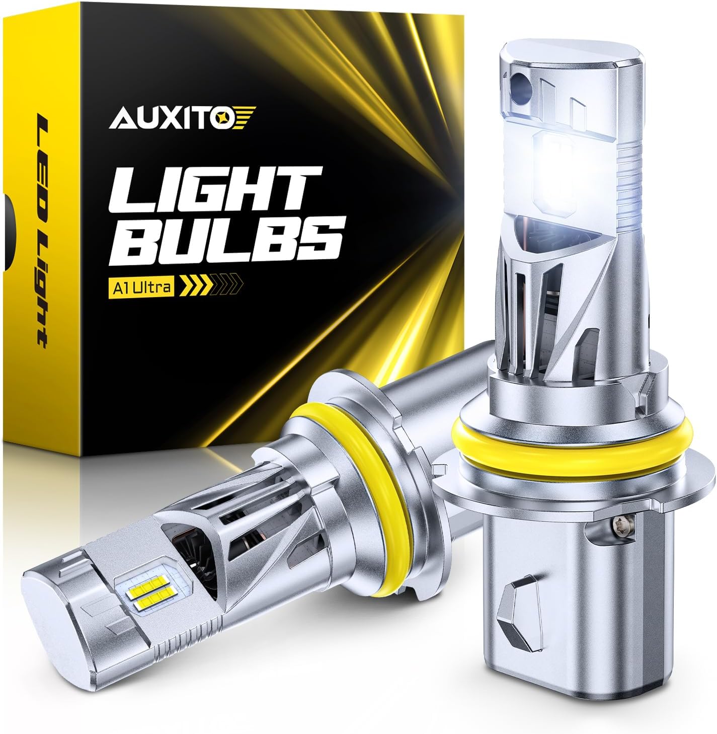 AUXITO Bombillas 9007 HB5, 50000LM 6500K blanco frío, listo para co...