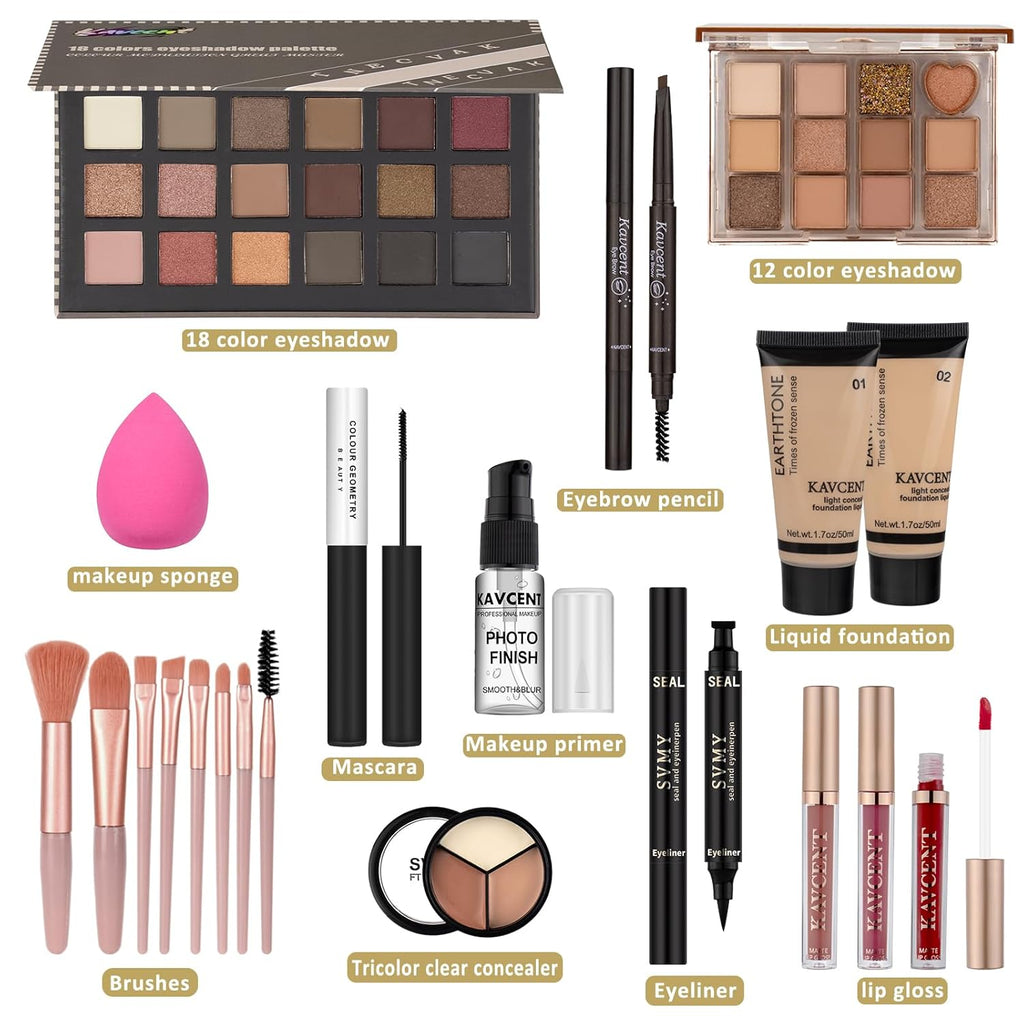 Kit de maquillaje para adolescentes, juego de maquillaje para mujer...