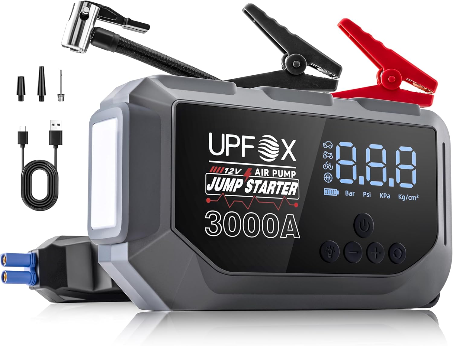Arrancador de 3000A con compresor de aire 12V \u2013 Arrancador por...