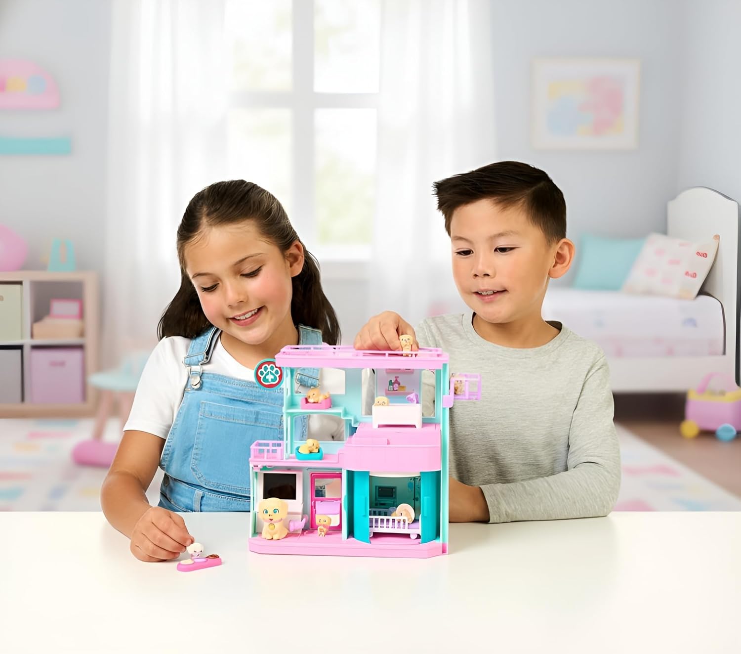 Little Live Pets Mama Surprise Families Pet Vet Playset, Set de Jue...