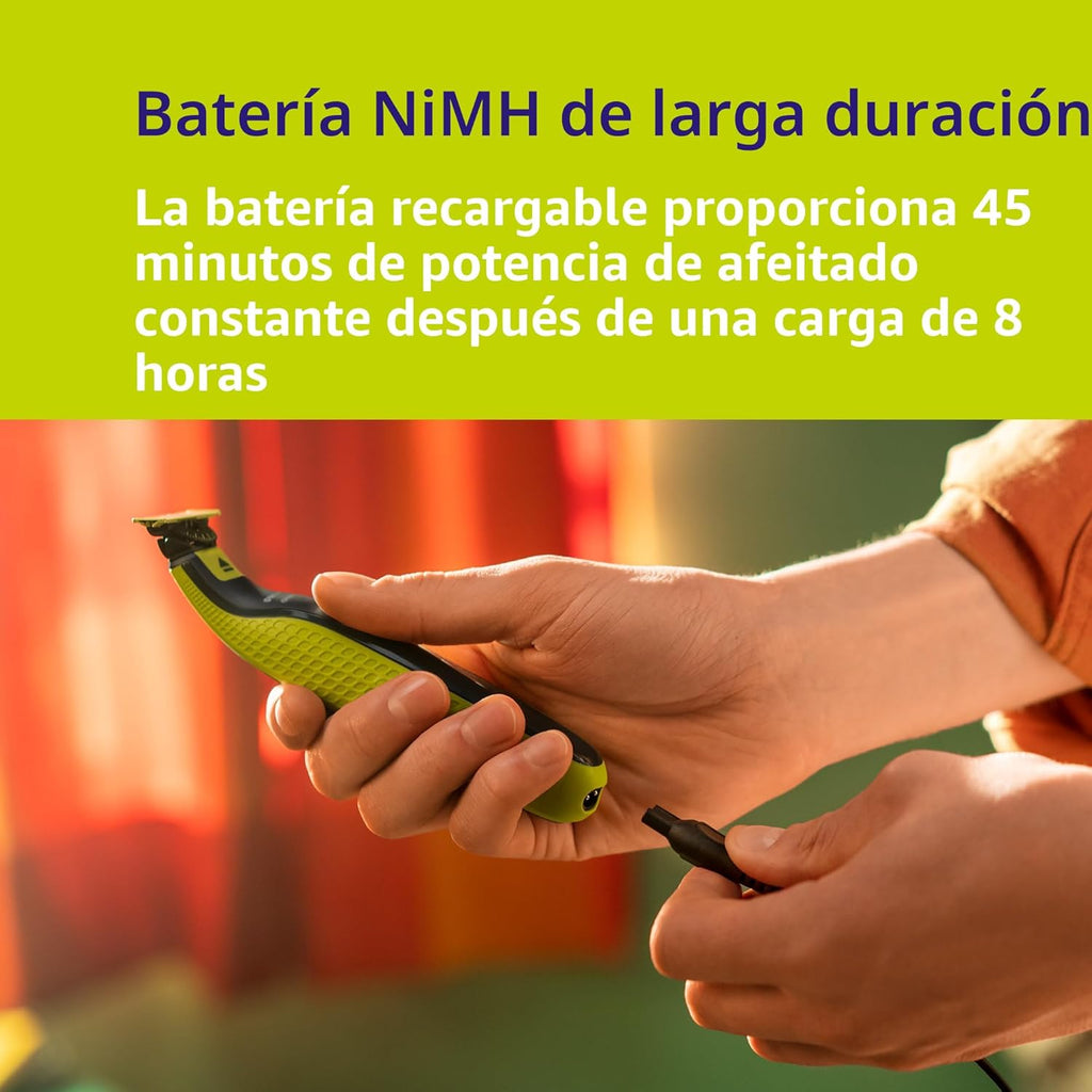 Norelco Philips OneBlade 360 Hybrid Face, recortadora de barba eléc...