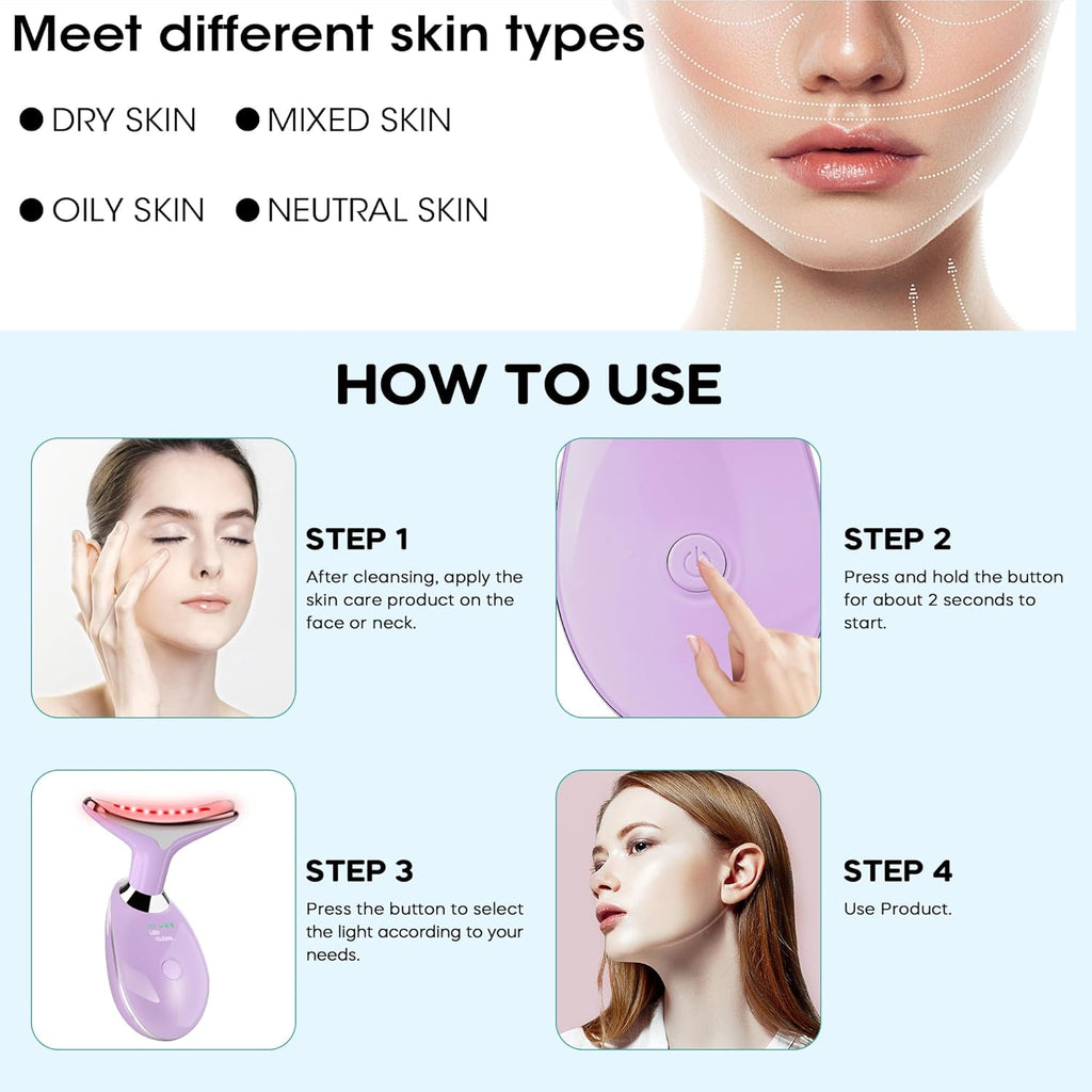 Masajeador facial, varita masajeadora portátil para el cuidado de l...