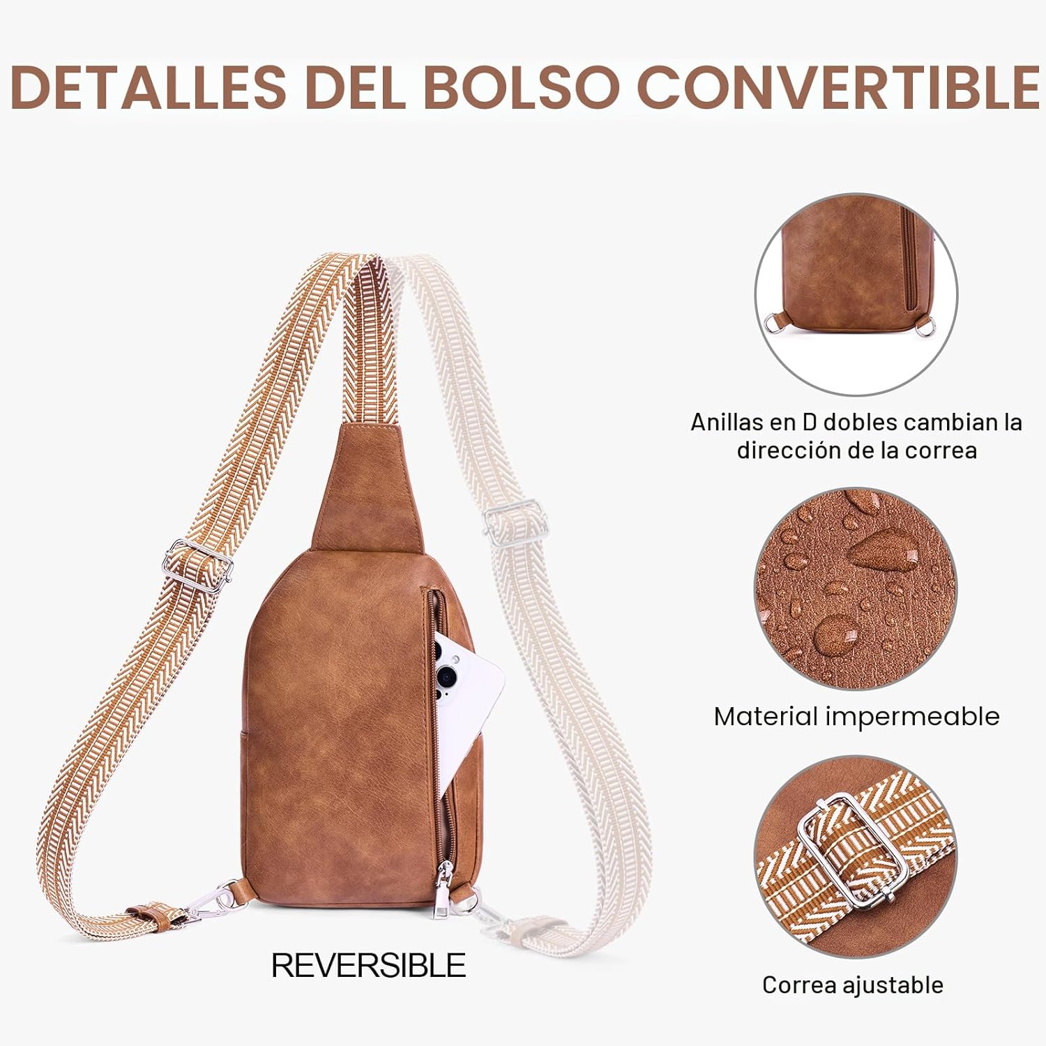 Lexiyat Bolsos Cruzados Antirrobo para Mujeres Viaje Bolsa Bandoler...