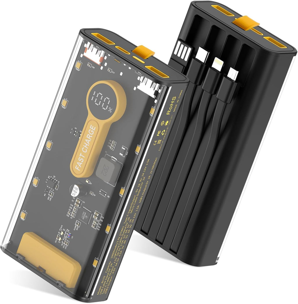 Cargador portátil de 10000 mAh, banco de energía de carga rápida de...