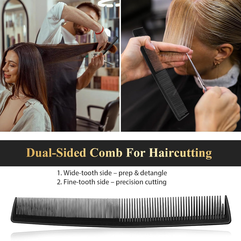 HEYMKGO Peine de peluquero, juego de 14 peines de corte de pelo, pe...