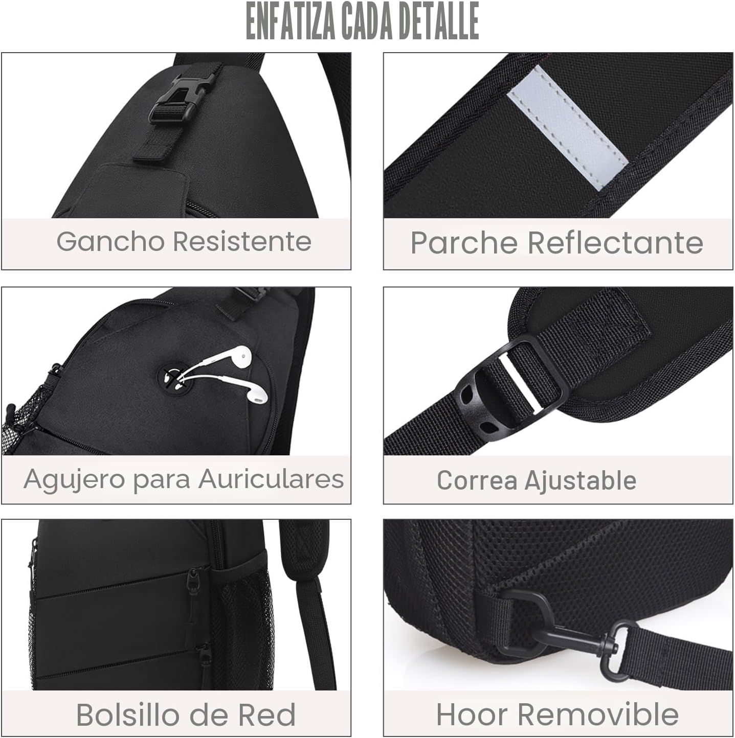 Pritent Bolsos cruzados para mujeres y hombres, mochila de moda, bo...