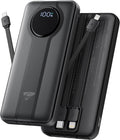Aioneus Cargador portátil, banco de energía de 10000 mAh con cables...
