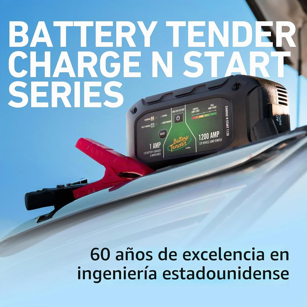 Battery Tender Charge N Start 1100 - Cargador de batería inteligent...