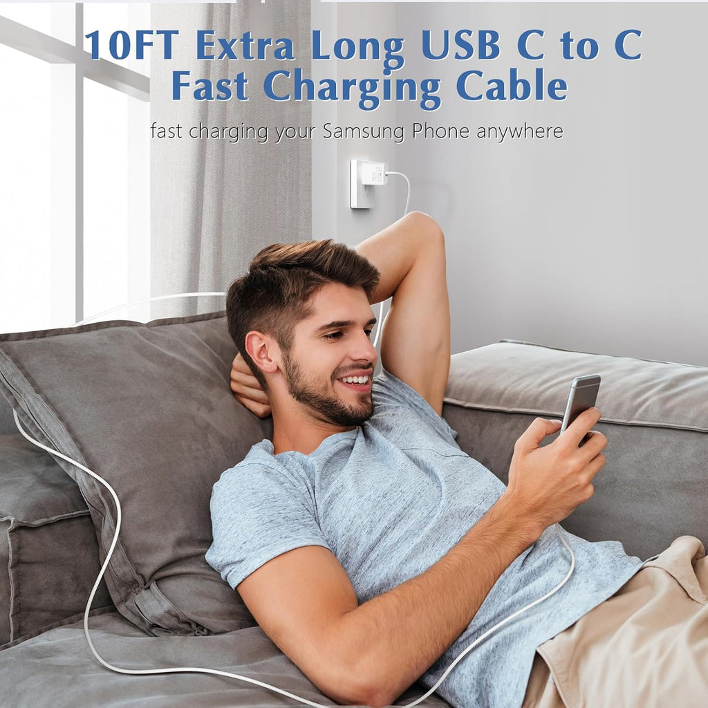 Fast USB C Charger for Samsung,45W Samsung Charger Fast Charging Bl...