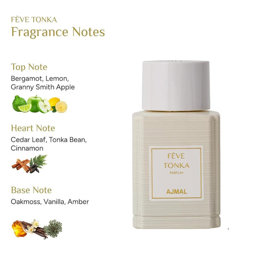 Ajmal Oud Marquis Fève Tonka Eau de Parfum para hombre, 3.4 fl oz |...