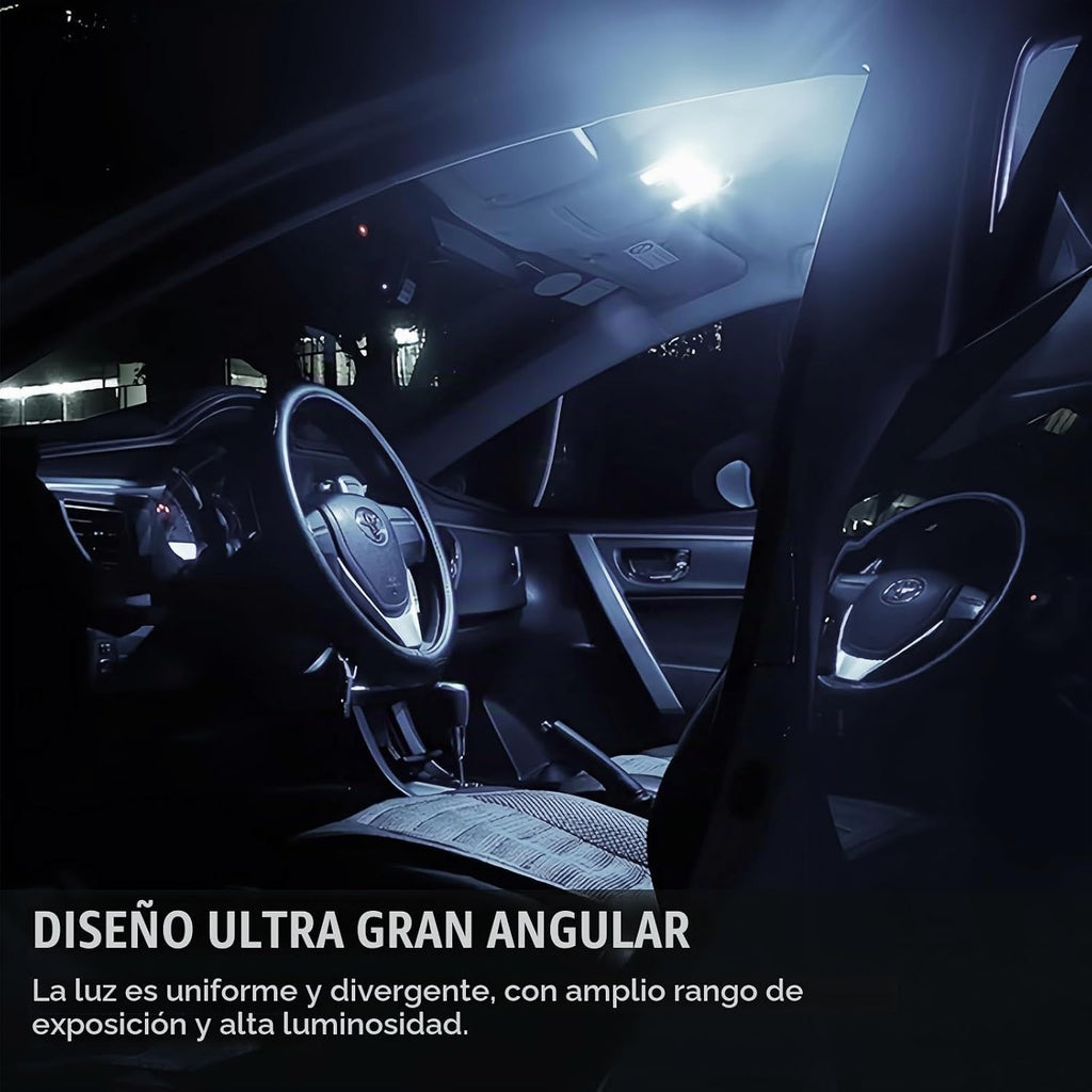 AMZAUTO Luces LED para Coche 70 PIEZAS Kit de Bombillas LED Interio...