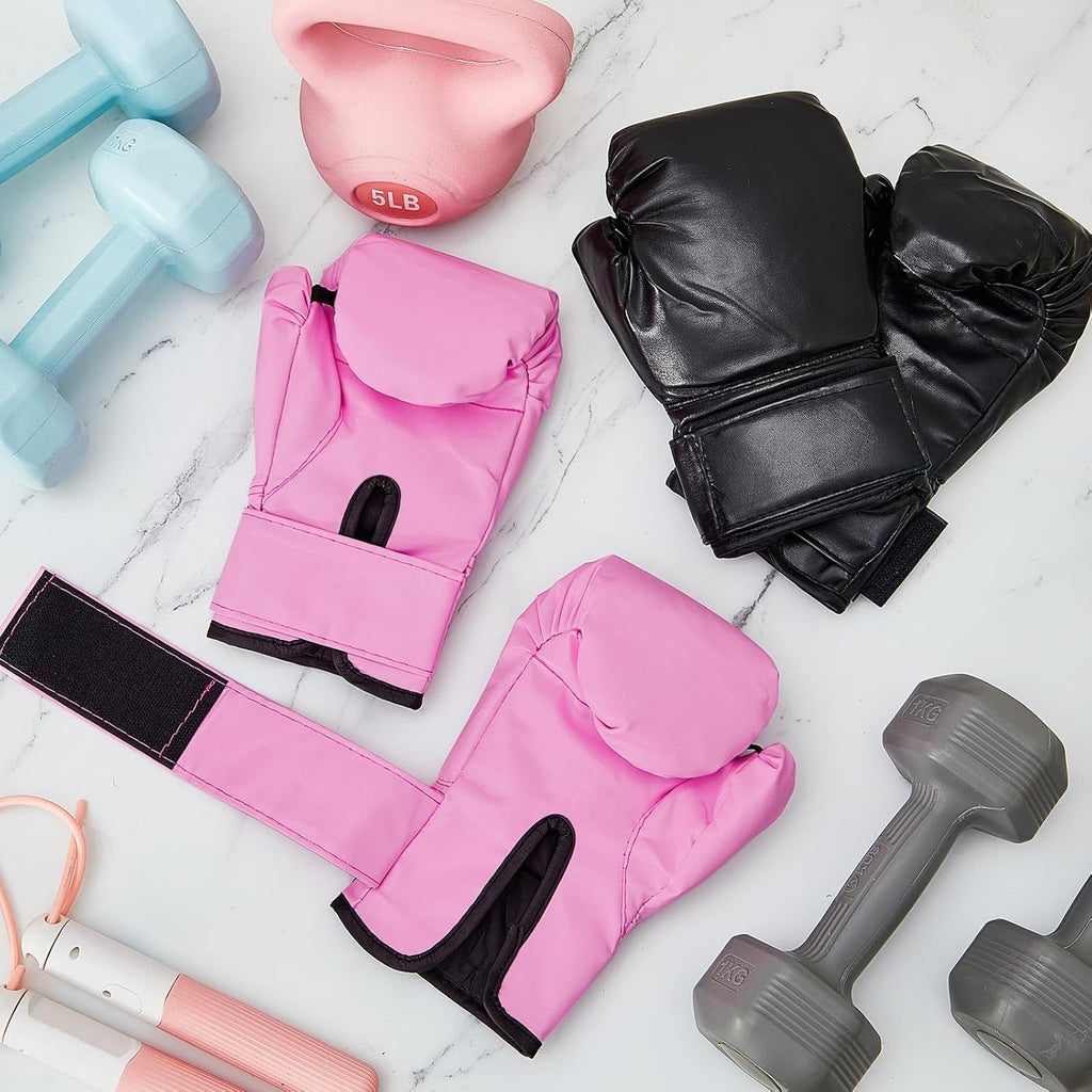 VercanMonth 2 pares de guantes de boxeo para niños de 6 oz, guantes...