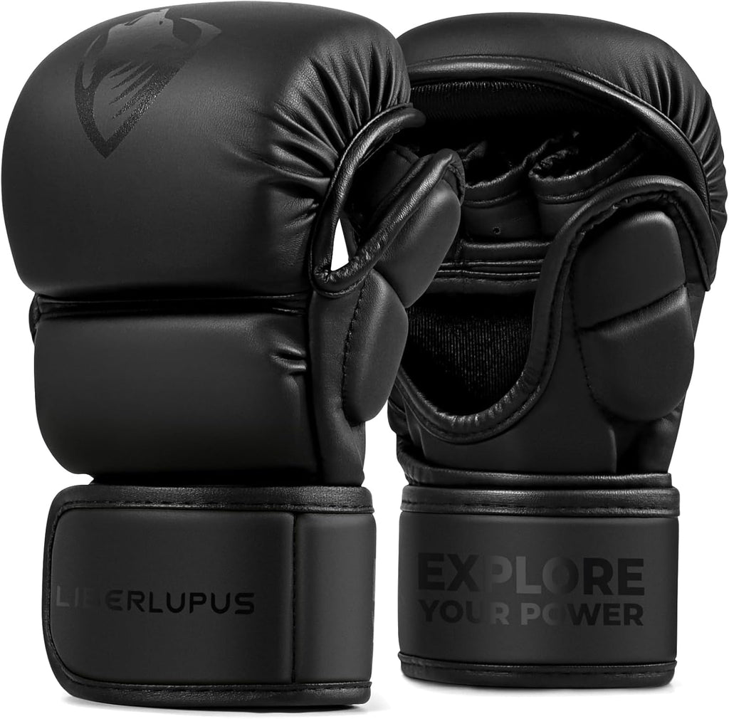LIBERLUPUS Guantes MMA para hombres \u2013 Guantes de saco de boxeo...