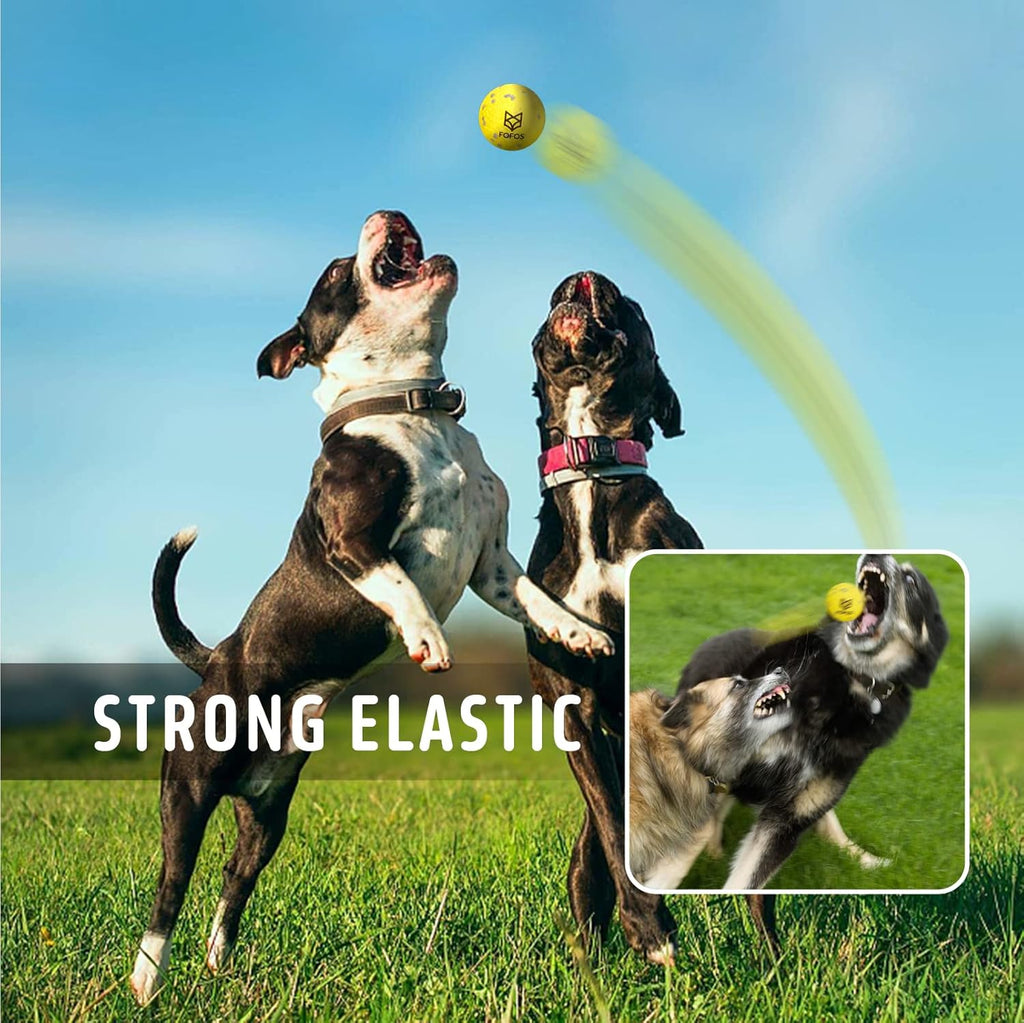 FOFOS Pelotas para perros, juguetes masticables, pelota de tenis pa...
