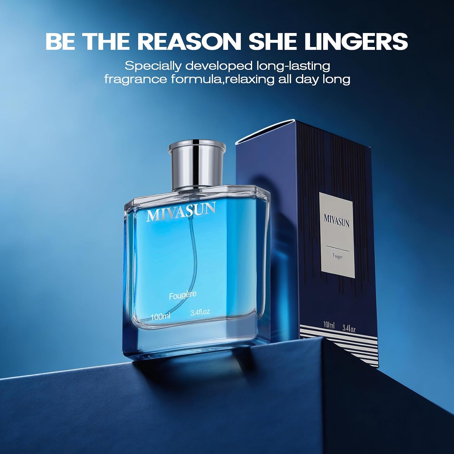 MivaSun Colonia de lujo para hombres, 3.4 fl oz \/ 3.4 onzas líquid...