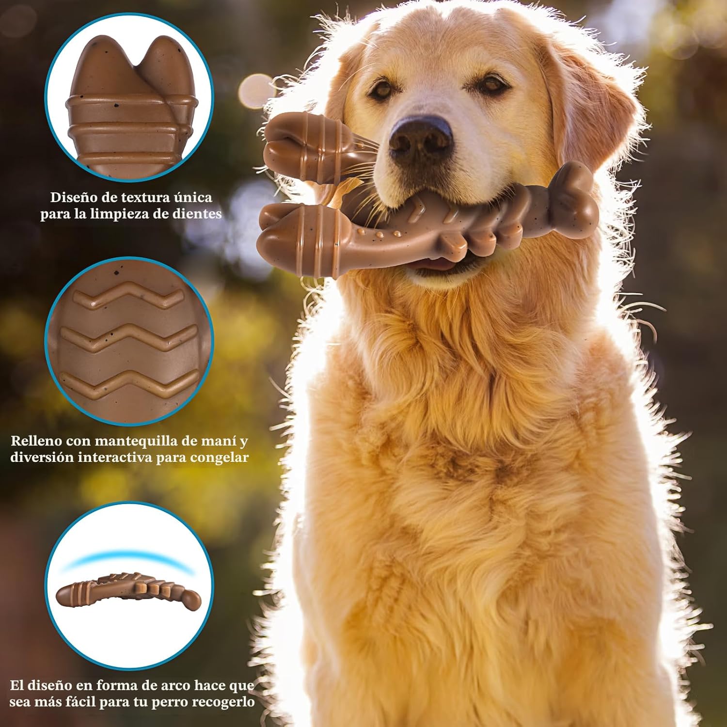 NEZIN Juguetes para Perros Masticadores Agresivos, Juguetes Indestr...
