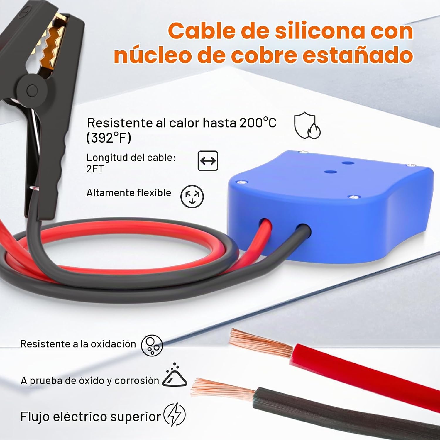 MaySpare Adaptador de cables de puente compatible con batería Makit...