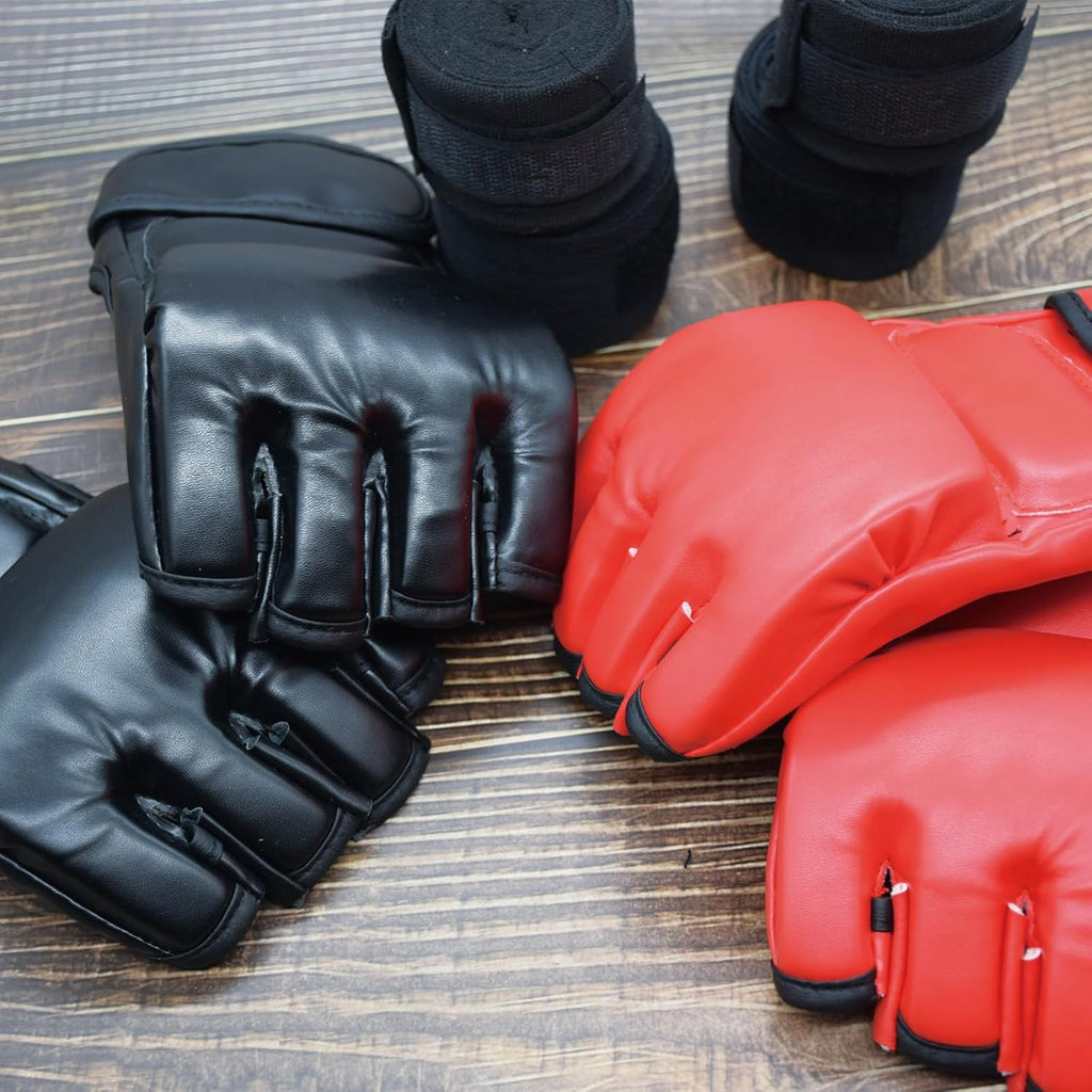 2 pares de guantes de boxeo y kickboxing para hombres y mujeres, pr...