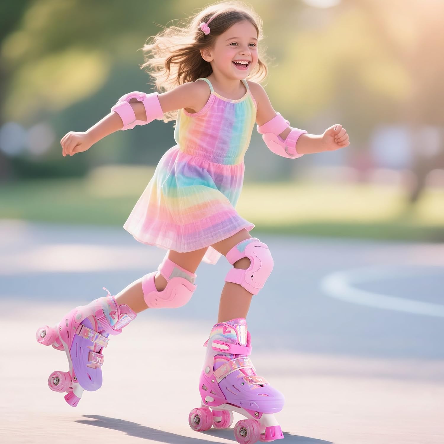 2PM SPORTS Patines de ruedas para niñas, niños y niños pequeños de...