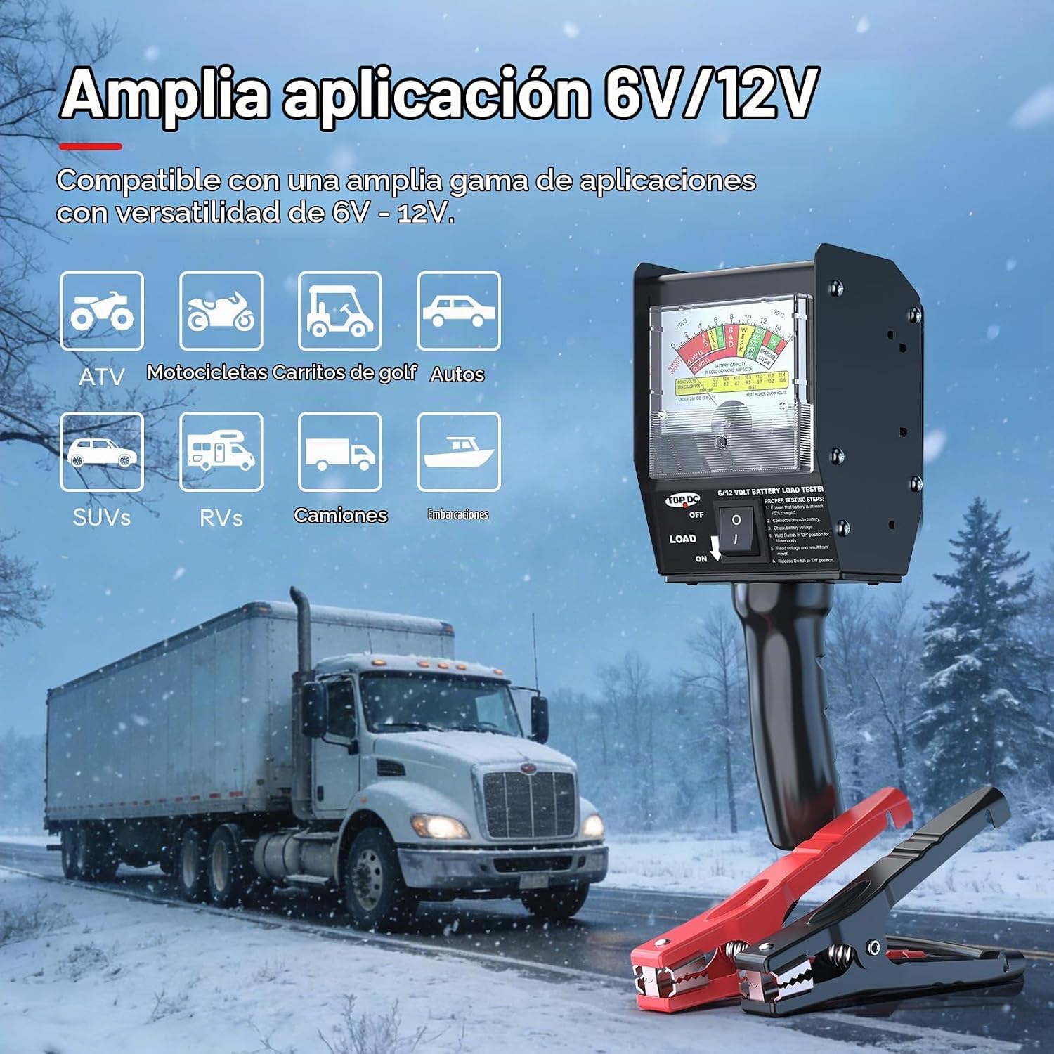 TOPDC 3181 Pro - Probador de carga de batería de alta resistencia d...
