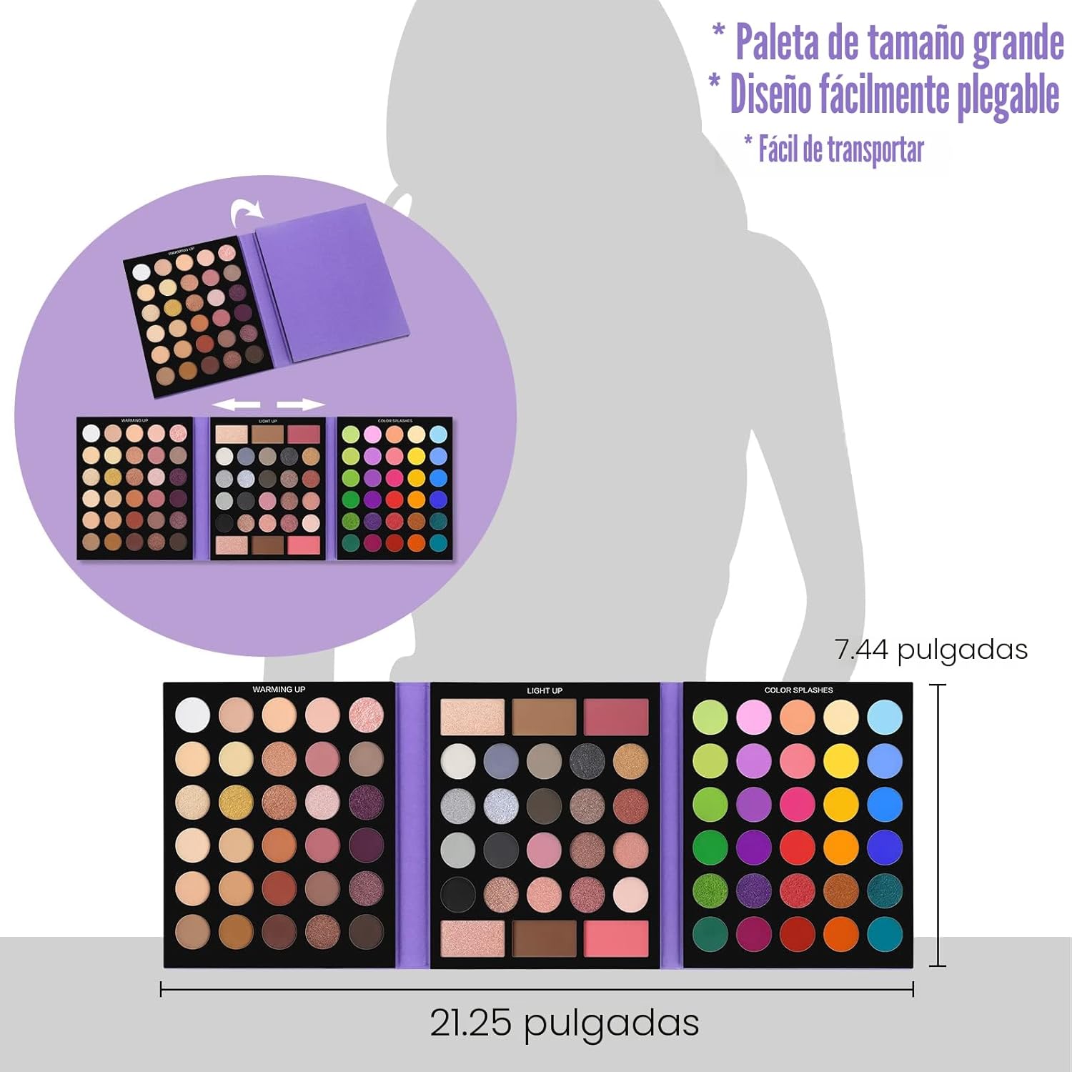 UCANBE Pretty All Set Paleta de Sombras de Ojos Pro 86 Colores Kit...