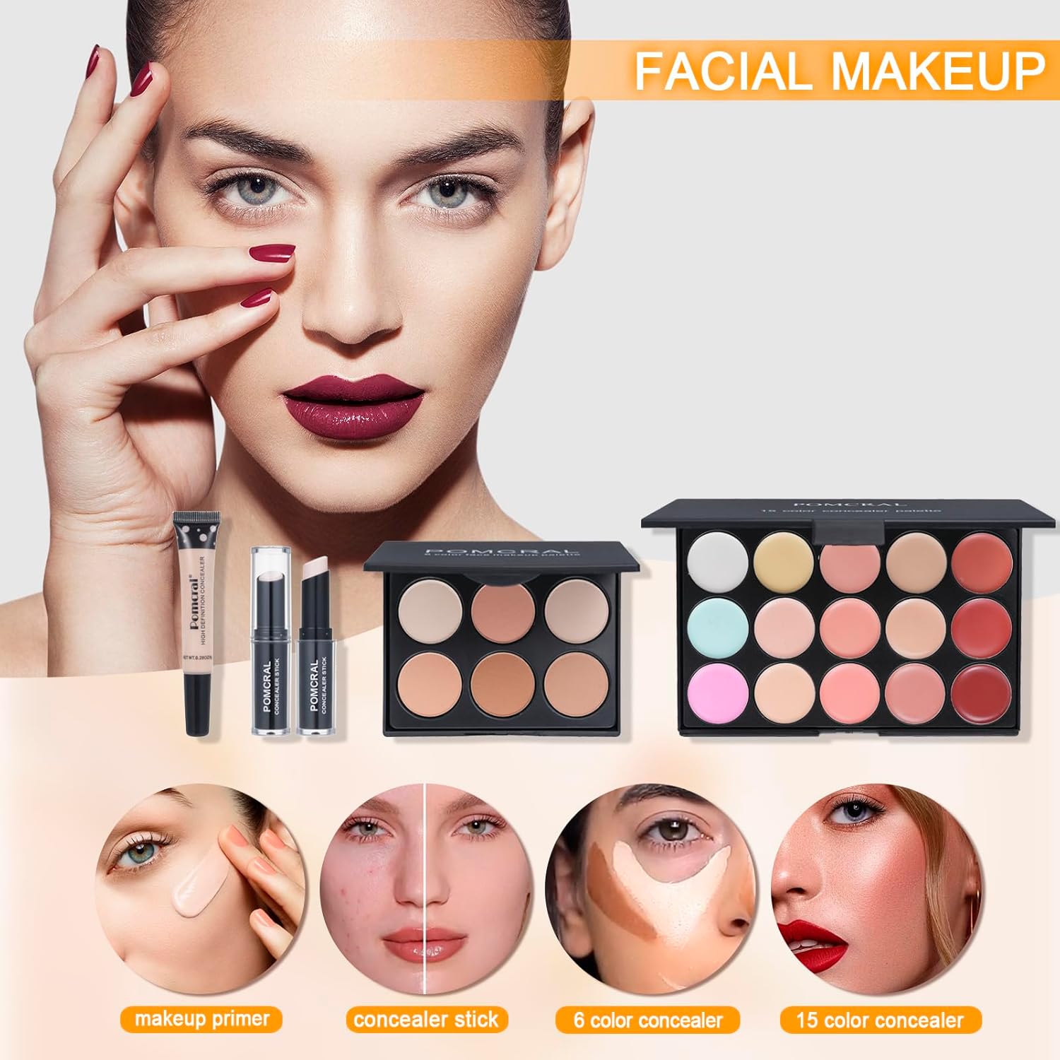Kit de maquillaje profesional, kit de maquillaje para niñas, juego...