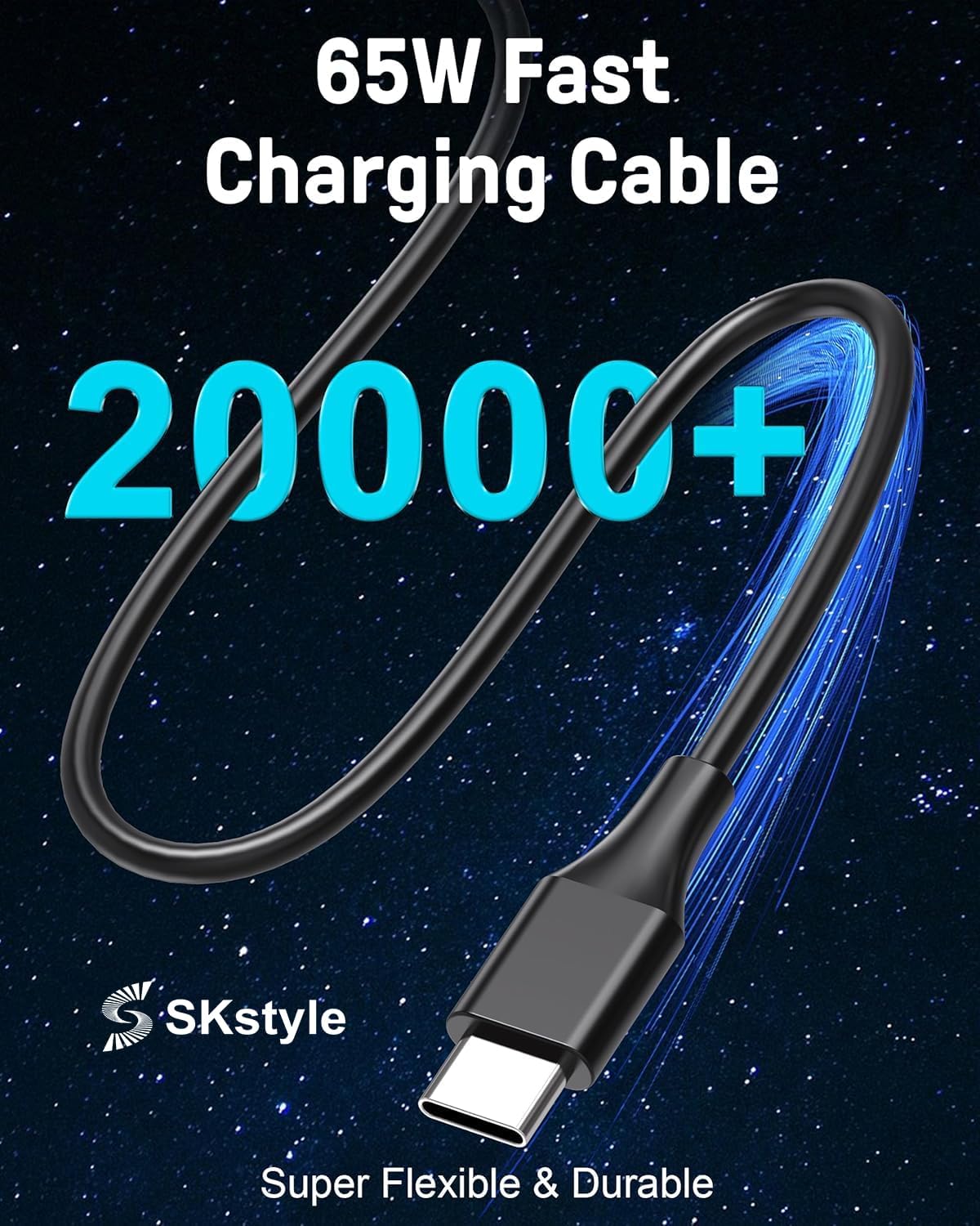 S SKSTYLE Cargador USB C de 65 W, adaptador de corriente tipo C de...