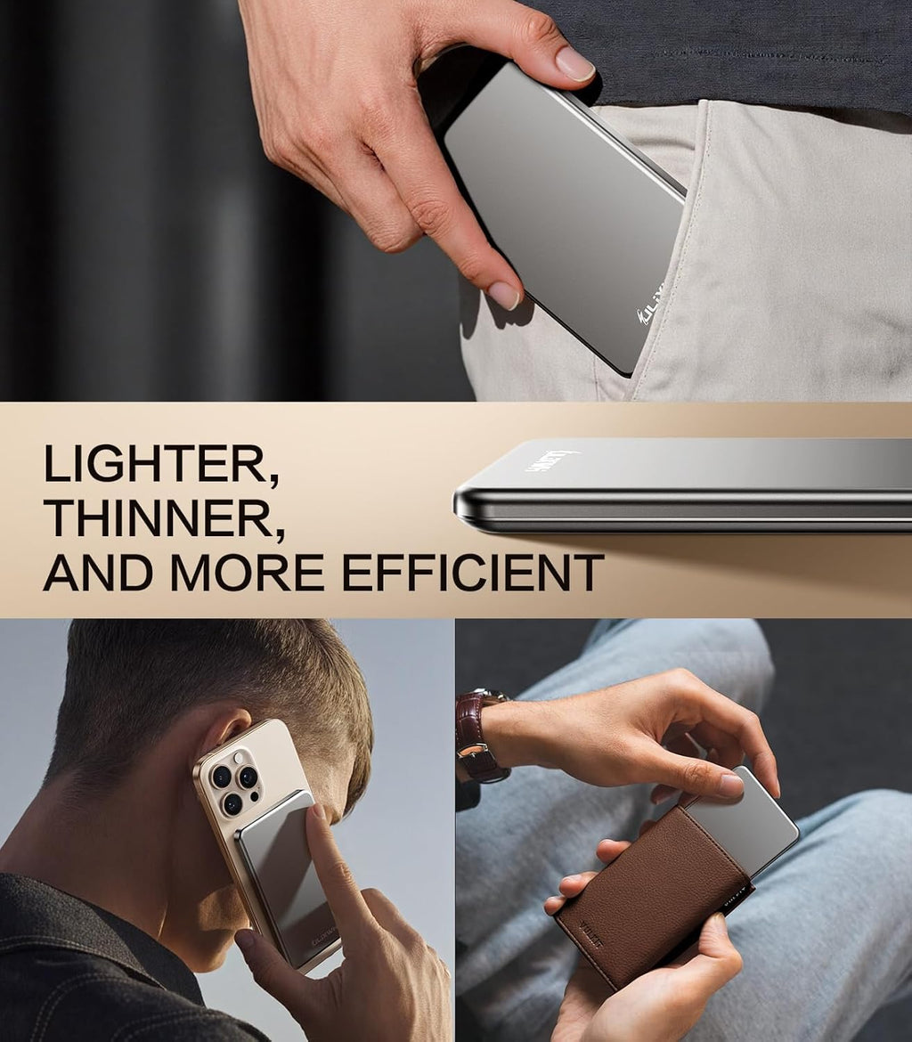 ULiXWH [0.3" Ultra Slim] [Hecho de aleación] para Magsafe Carga...