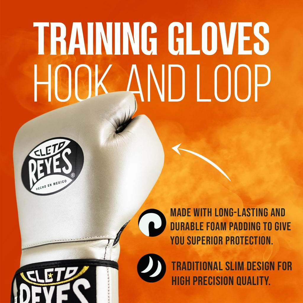 CLETO REYES Guantes de entrenamiento de boxeo con cierre de gancho...