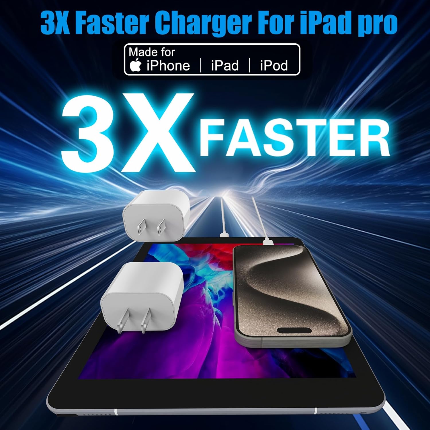 Cargador para iPhone 16 15, cargador rápido, 20 W, USB C, bloque de...