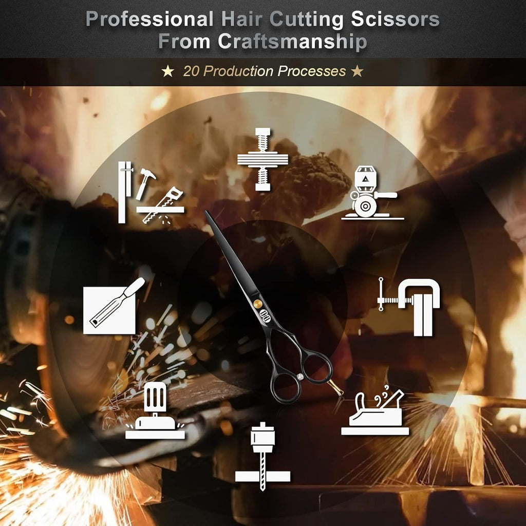 CIICII Tijeras de corte de cabello, juego de tijeras profesionales...