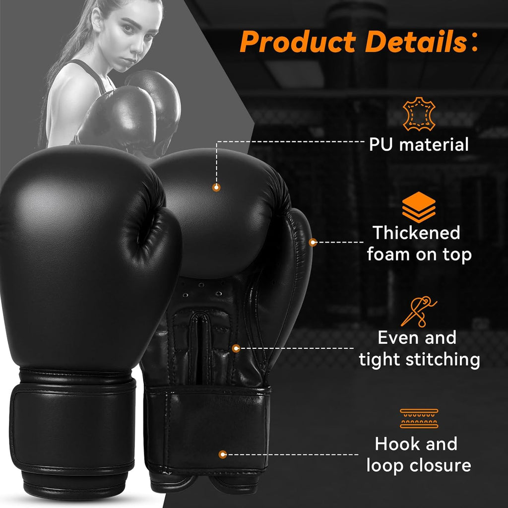 AOUTACC Guantes de boxeo para hombres y mujeres, guantes de entrena...