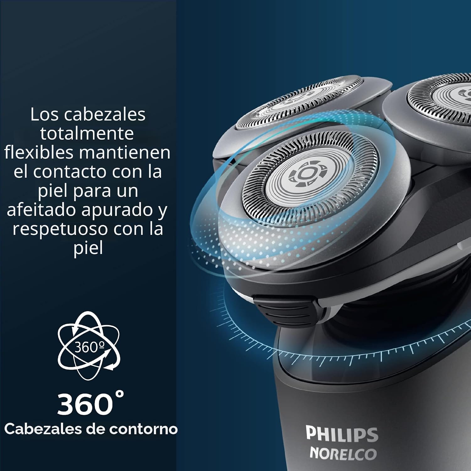 Philips Norelco Shaver 5000X, afeitadora recargable en seco y húmed...