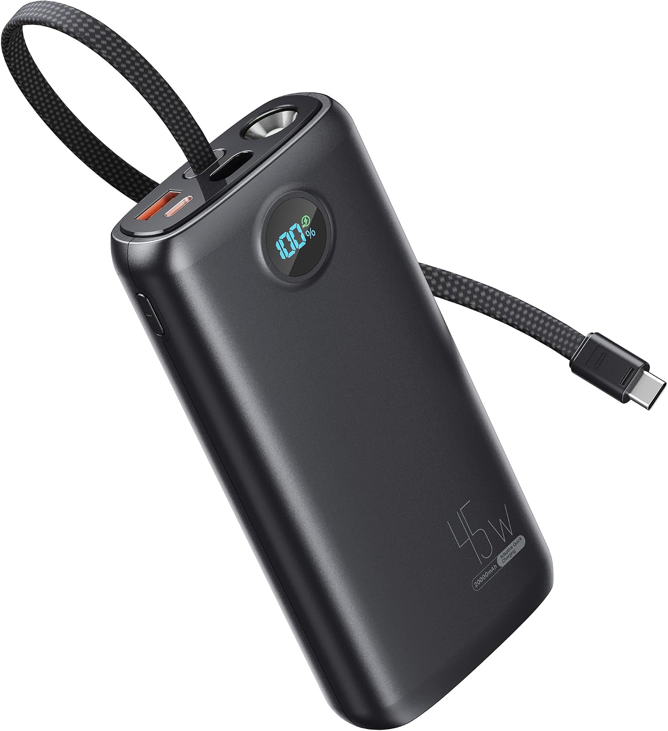 Cargador portátil, batería portátil de 45 W, 20000 mAh, con cable U...