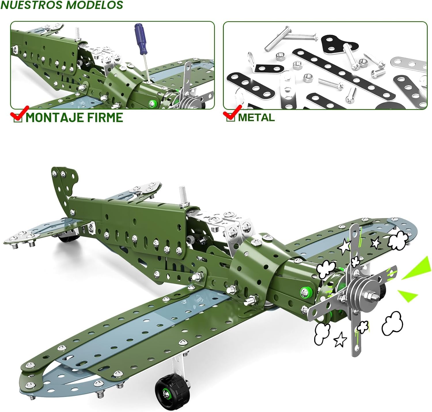 Lucky Doug Juguetes de construcción, modelo de avión \u2013 Juguete...