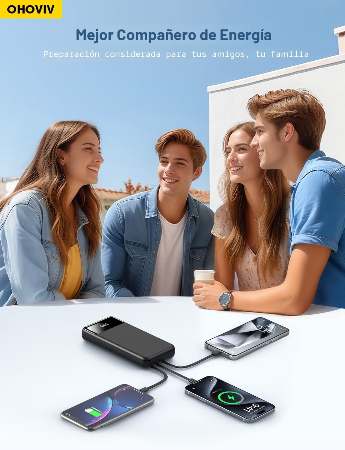 OHOVIV Cargador portátil de batería de 50000 mAh, batería de carga...