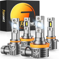 FORENNER - Juego de bombillas H11 9005, 1000% súper brillo, tamaño...