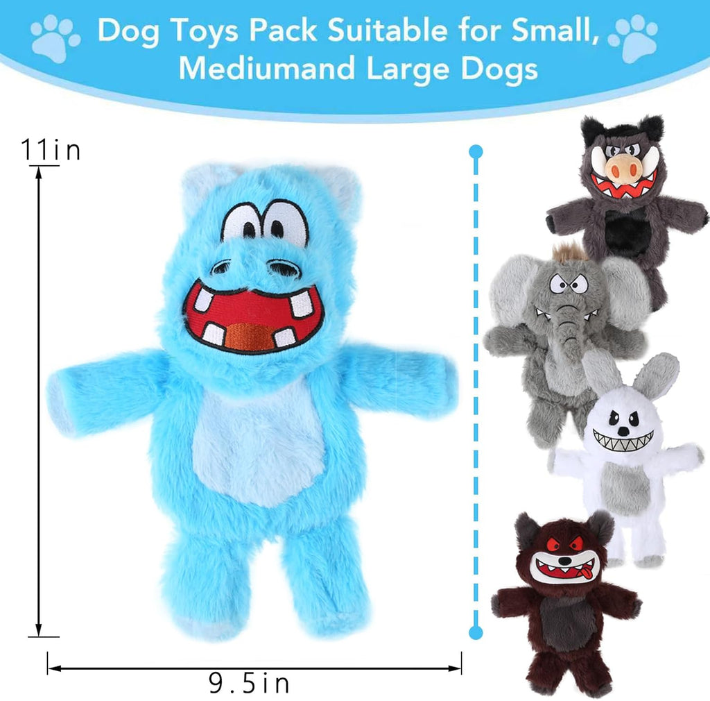 Bzonsmart Paquete de 6 juguetes chirriantes para perros. Juguetes m...