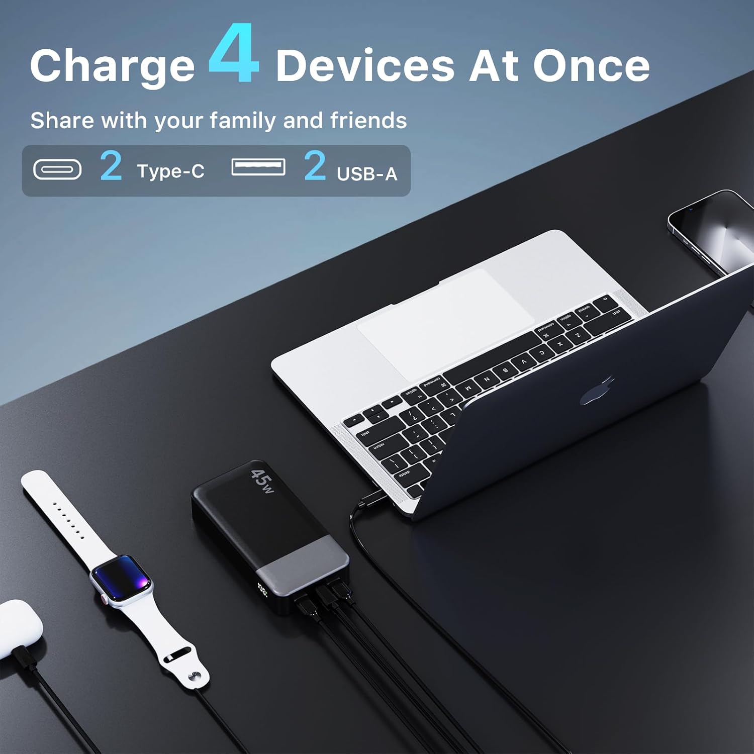 NOBIS Cargador Portátil, Banco de Energía de 20000mAh, Banco de Ene...
