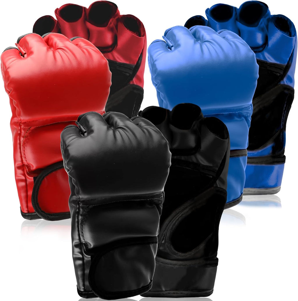 3 pares de guantes de boxeo para adultos, guantes de kickboxing, si...
